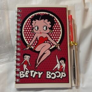 Betty Boop Mini Spiral Notebook with Pen